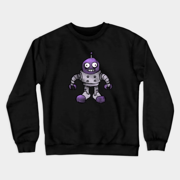 Beanie the Robot Crewneck Sweatshirt by Justin Langenberg